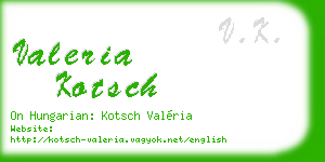 valeria kotsch business card